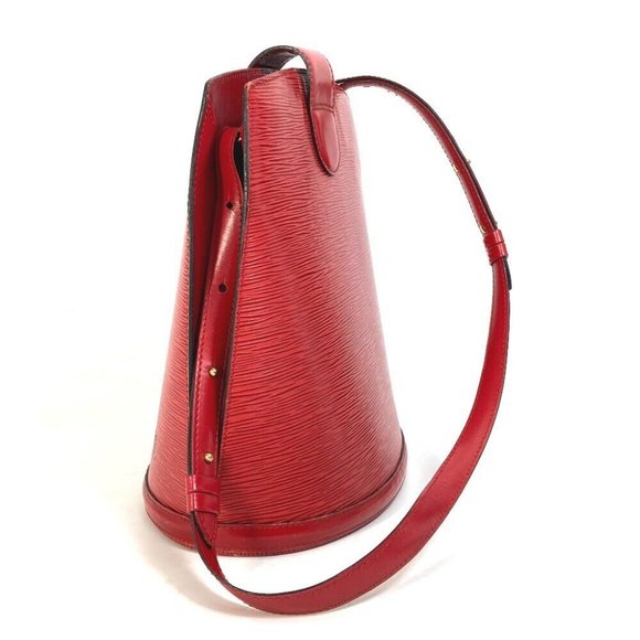 LOUIS VUITTON Epi Cluny bag shawl Shoulder Bag Epi Leather Red - Picture 14 of 15